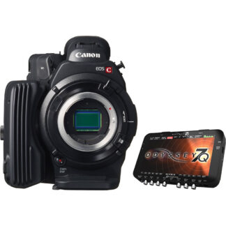Canon EOS C500 EF-mount camera with Oddysey 7Q 4K recorder