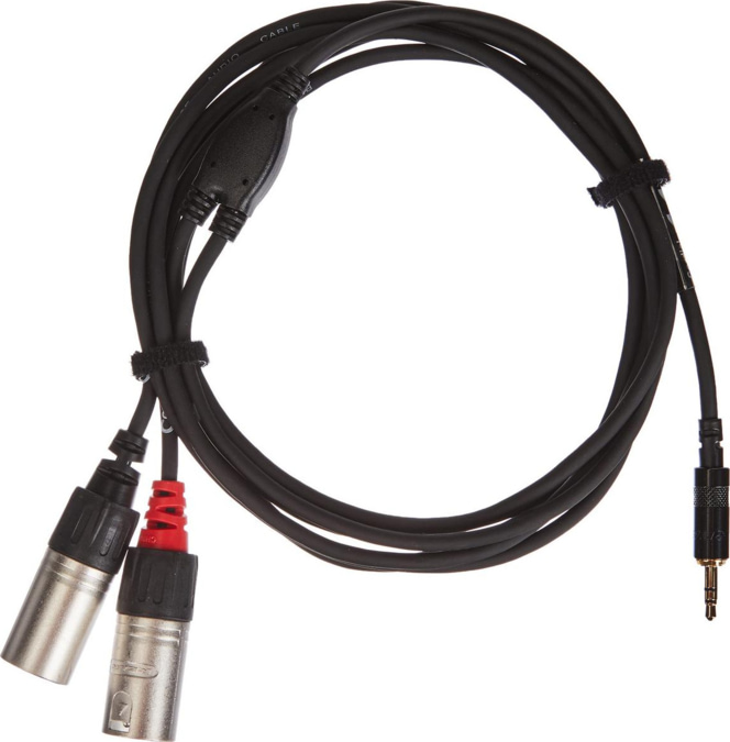 #1340 Cordial CFY 1.5 WMM-Long Y-Adaptor Cable 3.5 mm (Cinch 3.5 mm Stereo Gold/2x XLR-Male, Length 1.5 m)